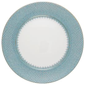 -TURQUOISE SERVICE PLATE, 12"                                                                                                               