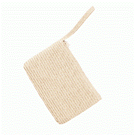 -NATURAL WRISTLET. 7.5" WIDE, 5.5" TALL                                                                                                     