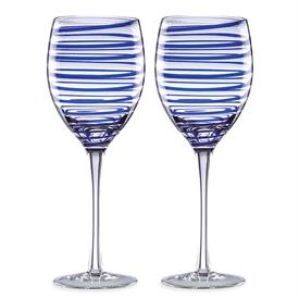 -BLUE 2-PIECE WHITE WINE GLASS SET. 16 OZ. CAPACITY. BREAK RESISTANT. BREAKAGE REPLACEMENT AVAILABLE.                                       