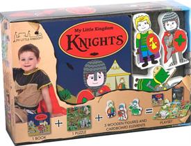 _'MY LITTLE KINGDOM KNIGHTS' BY GLOBE PUBLISHING. INCLUDES BOOK, PUZZLE, 3 FIGURES & ADDITIONAL ELEMENTS. AGES 3+                           