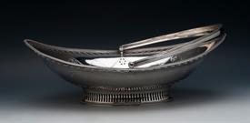Large Basket with Handle Georgian Sterling silver made in London, England in year 1786 28.40 troy ounces 11" wide by 111" high by 14" long  