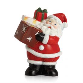 _,'SANTA'S JOY' FIGURINE. 5.8" TALL, 4.5" WIDE, 3.2" DEEP                                                                                   