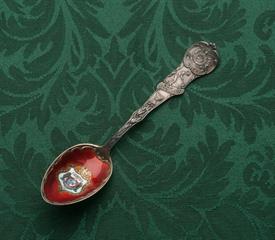 MISSOURI ENAMELED SOUVENIR SPOON 5.5" "UNITED WE STAND DIVIDED WE FALL" EMBLEM/CREST IN CENTER OF BOWL                                      