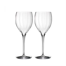 -SET OF 2 CRISP WHITE WINE GLASSES                                                                                                          