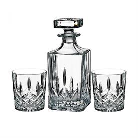 -DECANTER & TUMBLER SET. INCLUDES ONE 30 OUNCE DECANTER & TWO DOUBLE OLD FASHIONED GLASSES                                                  