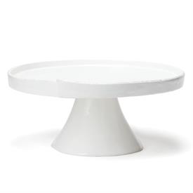 -LARGE FOOTED CAKE STAND, 11.25" WIDE, 5.25" TALL                                                                                           