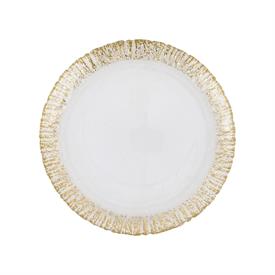 -GOLD DINNER PLATE. 11" WIDE                                                                                                                