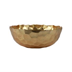 -LARGE GOLD HONEYCOMB BOWL. 10" WIDE                                                                                                        