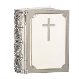 _,BIBLE SHAPED KEEPSAKE BOX                                                                                                                 