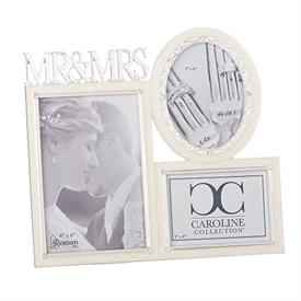 -,TRIPLE MR. & MRS. FRAME. HOLDS TWO 3.5X5" PHOTOS & ONE 4X6" PHOTO                                                                         