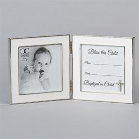 _:2.4X2.4" DOUBLE BAPTISM/CHRISTENING HINGED FRAME. 5" TALL                                                                                 
