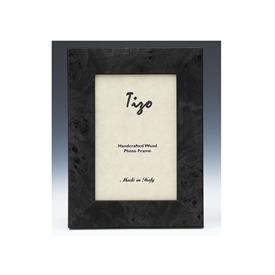 -,4X6" DARK GREY STAINED BURL WOOD FRAME. MADE IN ITALY.                                                                                    