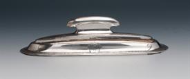 NAIL BUFFING STERLING SILVER VANITY SET 3.70 NET TROY OUNCES 4.7 GROSS 8"LONG BY 2" WIDE BY 2" TALL  MONOGRAMMED "R&J"                      