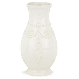 -FLUTED VASE. 8" TALL. STONEWARE. MSRP $50.00                                                                                               
