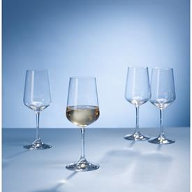 -SET OF 4 WHITE WINE GLASSES, 8.5"                                                                                                          