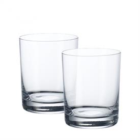 -SET OF 2 DOUBLE OLD FASHIONED GLASSES, 4.25"                                                                                               