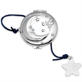 -TWINKLE, TWINKLE TOOTH FAIRY BOX. SILVER-PLATED. 2.5" WIDE.                                                                                