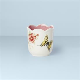 -PINK GERANIUM FILLED CANDLE. 3.9" TALL. 59-HOUR BURN TIME. MSRP $36.00                                                                     