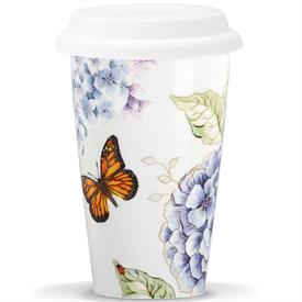 -THERMAL TRAVEL MUG. 10 OZ. CAPACITY. MICROWAVE & DISHWASHER SAFE BASE. BREAKAGE REPLACEMENT AVAILABLE. MSRP $29.00                         