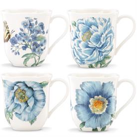 -4-PIECE MUG SET. 10 OZ. CAPACITY. DISHWASHER & MICROWAVE SAFE. BREAKAGE REPLACEMENT AVAILABLE. MSRP $79.00                                 