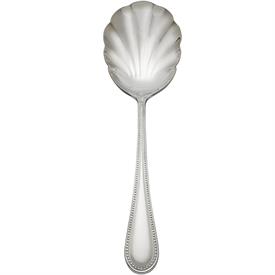 -VEGETABLE SPOON. 12" LONG. DISHWASHER SAFE STAINLESS STEEL. BREAKAGE REPLACEMENT AVAILABLE.                                                