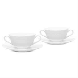-SET OF 2 CREAM SOUP CUPS & SAUCERS                                                                                                         