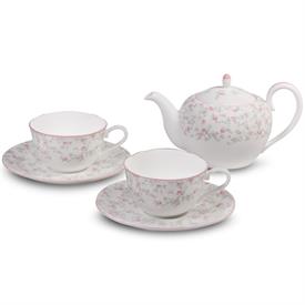 -TEA FOR TWO SET. INCLUDES 1 SMALL TEAPOT & 2 TEA CUPS & SAUCERS.                                                                           