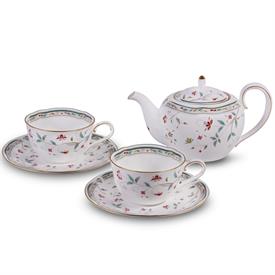 -TEA FOR TWO SET. INCLUDES 1 SMALL TEAPOT & 2 TEA CUPS & SAUCERS                                                                            