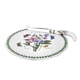 -9" CHEESE PLATE WITH SERVING KNIFE. 8" & 9" LONG. MSRP $42.00                                                                              
