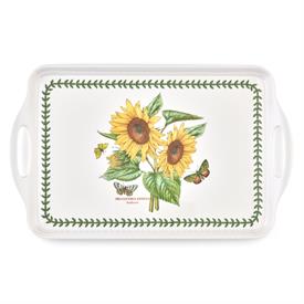 -LARGE HANDLED TRAY (SUNFLOWER). 18.9" LONG, 11.6" WIDE                                                                                     