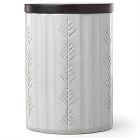 _,9.5" CANISTER WITH WOOD LID. MSRP $86.00                                                                                                  