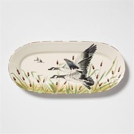 -GEESE SMALL OVAL PLATTER. 16.5" LONG                                                                                                       