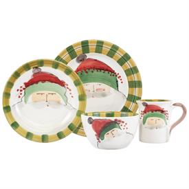 -GREEN HAT 4-PIECE PLACE SETTING                                                                                                            