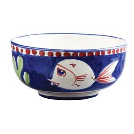 -SOUP/CEREAL BOWL, PESCE. 5" WIDE.                                                                                                          
