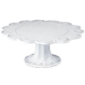 -LACE CAKE STAND. 13.5" WIDE, 5.5" TALL                                                                                                     