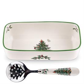 -CRANBERRY SERVER WITH SLOTTED SPOON. 8" LONG. MSRP $80.00                                                                                  