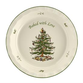 -10" 'BAKED WITH LOVE' PIE DISH. OVEN SAFE UP TO 400 DRGREES. MSRP $60.00                                                                   