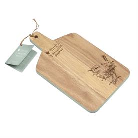 -CUTTING BOARD. 13.75" LONG, 7.75" WIDE. CLEAN WITH DAMP CLOTH.                                                                             