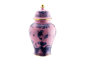 -15" POTICHE VASE WITH COVER                                                                                                                