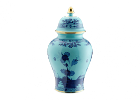 -12.5" POTICHE VASE WITH COVER                                                                                                              