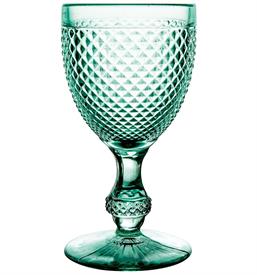 -SET OF 4 MINT WATER GOBLETS                                                                                                                
