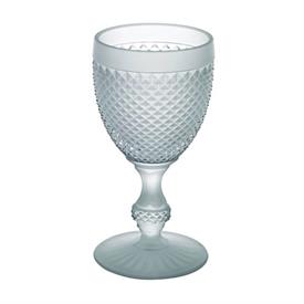-SET OF 4 FROSTED WHITE GOBLETS.                                                                                                            