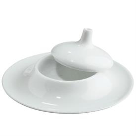 -LARGE INDIVIDUAL BUTTER DISH WITH LID                                                                                                      