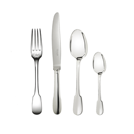 -48-PIECE FLATWARE SET WITH CHEST. SILVER PLATED. INCLUDES SERVICE FOR 12.                                                                  