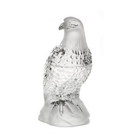 -,EAGLE BIG CRYSTAL CANDY BOX. CRYSTAL BOX WITH FROSTED DETAILING. 9.8" TALL                                                                