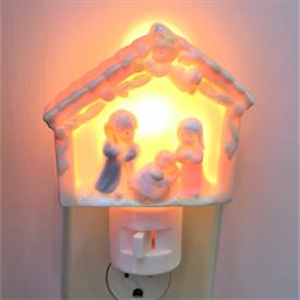 _HOLY FAMILY WALL NIGHT LIGHT. 3.8" WIDE, 4.25" TALL                                                                                        