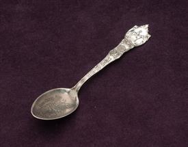 ,MEXICO BULL FIGHT 5.35" LONG STERLING SILVER SPOON                                                                                         