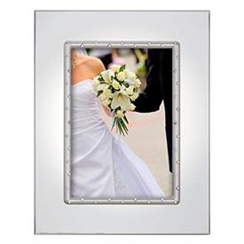 -5X7" FRAME. SILVERPLATED. 10" TALL, 7.75" WIDE. MSRP $100.00                                                                               