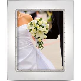 -8X10" FRAME. SILVERPLATED. 13" TALL, 10.75" WIDE. MSRP $115.00                                                                             