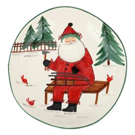 -LARGE BOWL WITH SLEIGH. 17" WIDE, 3.75" DEEP                                                                                               
